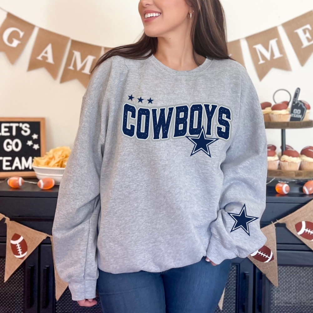 {Boutique} "🐮boys" Crewneck